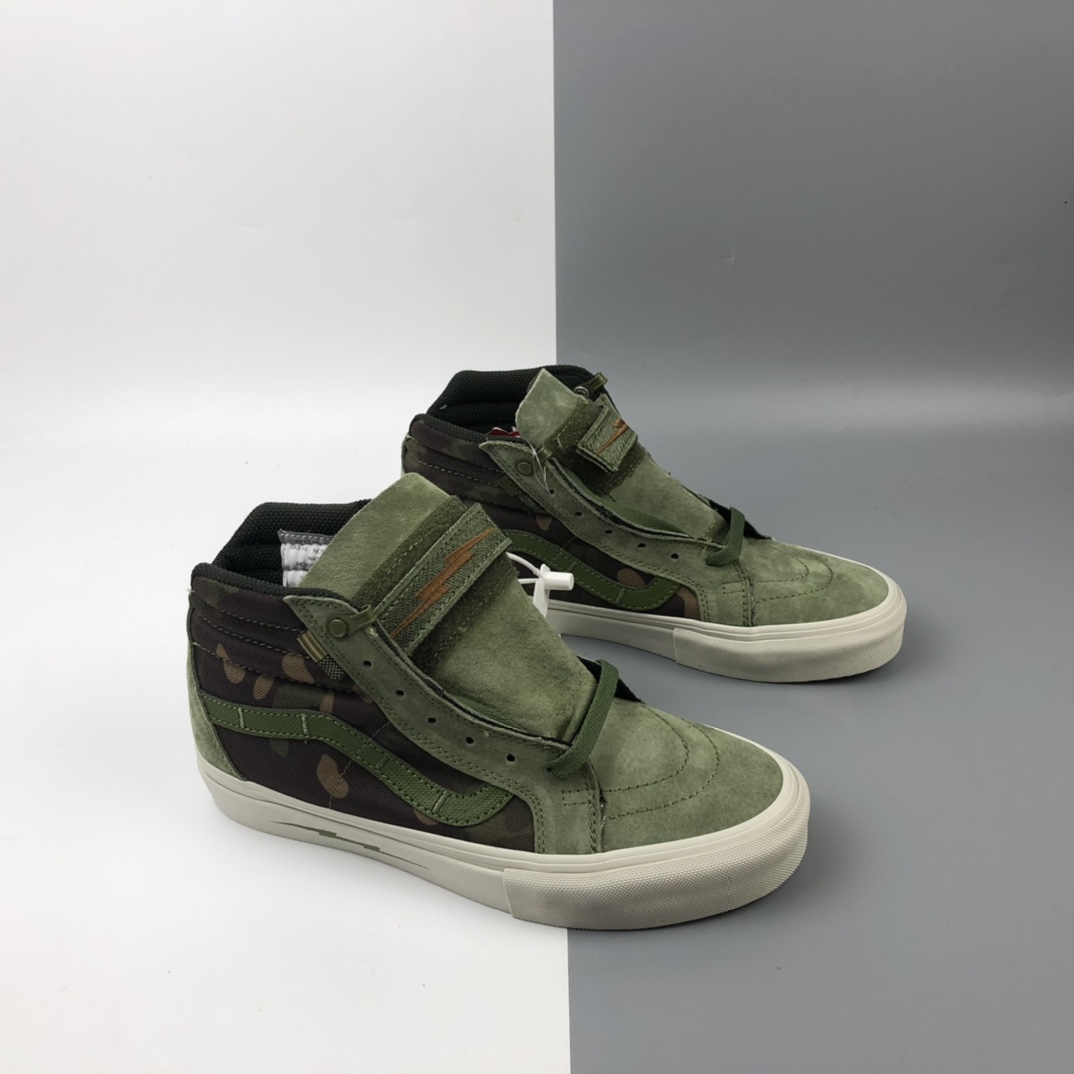 180 DEFCON x Vans Sk8-Hi Notchback Pro 联名系列军事风高帮板鞋 VN000OK4KUZ  41 42 42.5 43 44