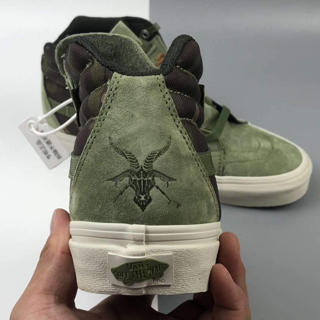 180 DEFCON x Vans Sk8-Hi Notchback Pro 联名系列军事风高帮板鞋 VN000OK4KUZ  41 42 42.5 43 44