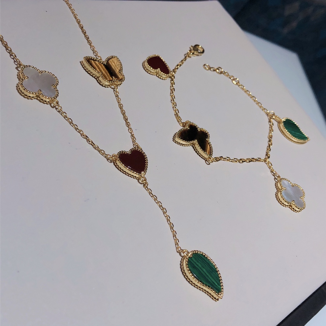 NO:102853,Bracelet P necklace Newly updated necklace bracelet set K yellow V c a Lucky Aihambra Lucky multi-flower set Sterling silver bracelet/necklace Electroplating thick k yellow, Vca bracelet Vac necklace, manolo blahnik, necklace, bracelet, pure silver19860909手链p项链 新更项链手链套装 K黄色 V c a Lucky Aihambra幸运多花套装 纯银手链/项链 电镀厚k黄色,Vca手链Vac项链,manolo blahnik,necklace,bracelet,pure silver,Jewelry