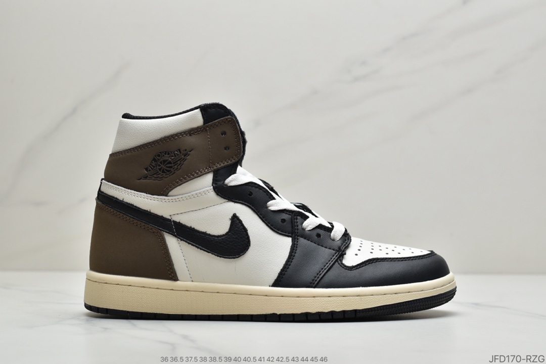 170 公司级 AJ 1 High OG“Dark Mocha”wmAJ1摩卡全鞋身555088-105