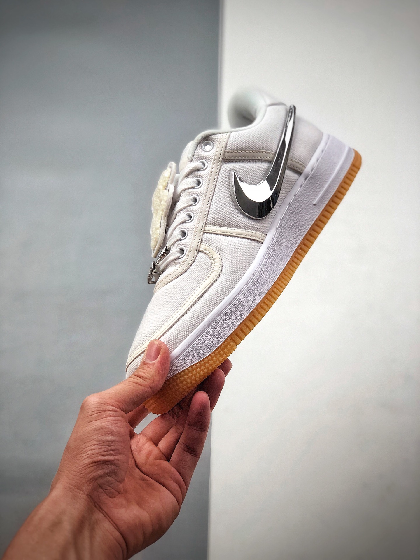 230 Travis Scott x Nike Air Force 1 AF 100周年 空军一号经典低帮帆布板鞋AQ4211-100