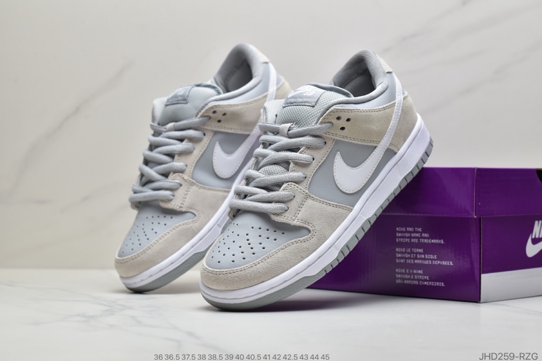190 公司级Nk SB Dunk Low “White Wolf Grey” 北极狐 AR0778-110