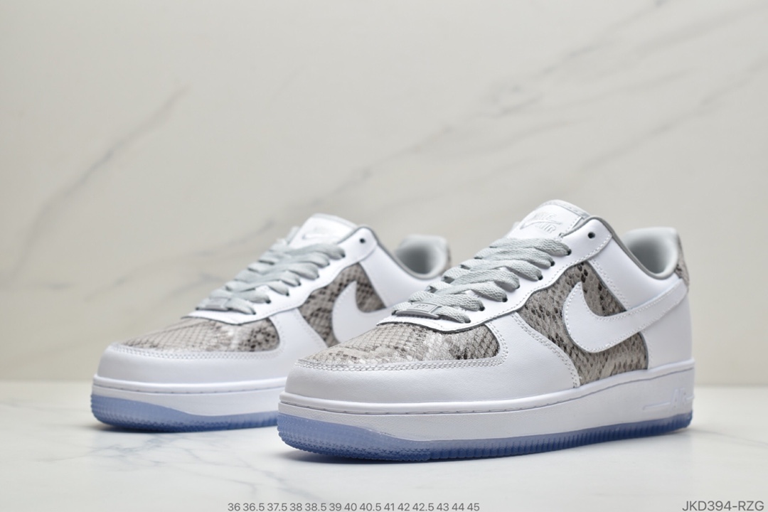 160 公司级耐克Nike Air Force 1 07 狂野蛇纹拼接” 鞋头与鞋侧以精致细腻的蜥蜴纹理塑造BQ4424-001