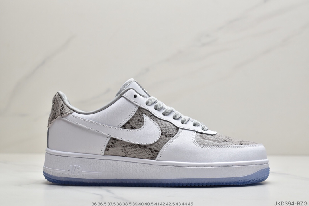 160 公司级耐克Nike Air Force 1 07 狂野蛇纹拼接” 鞋头与鞋侧以精致细腻的蜥蜴纹理塑造BQ4424-001