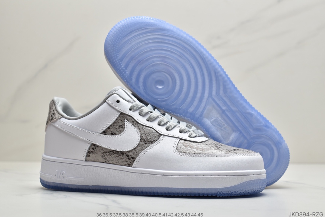 160 公司级耐克Nike Air Force 1 07 狂野蛇纹拼接” 鞋头与鞋侧以精致细腻的蜥蜴纹理塑造BQ4424-001