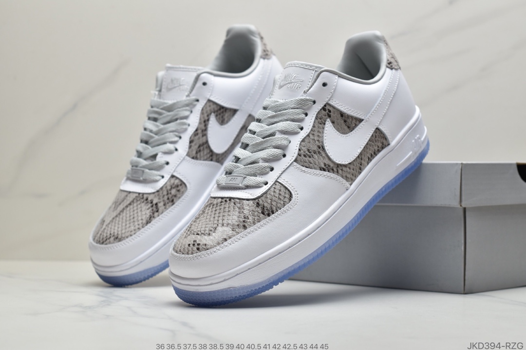 160 公司级耐克Nike Air Force 1 07 狂野蛇纹拼接” 鞋头与鞋侧以精致细腻的蜥蜴纹理塑造BQ4424-001