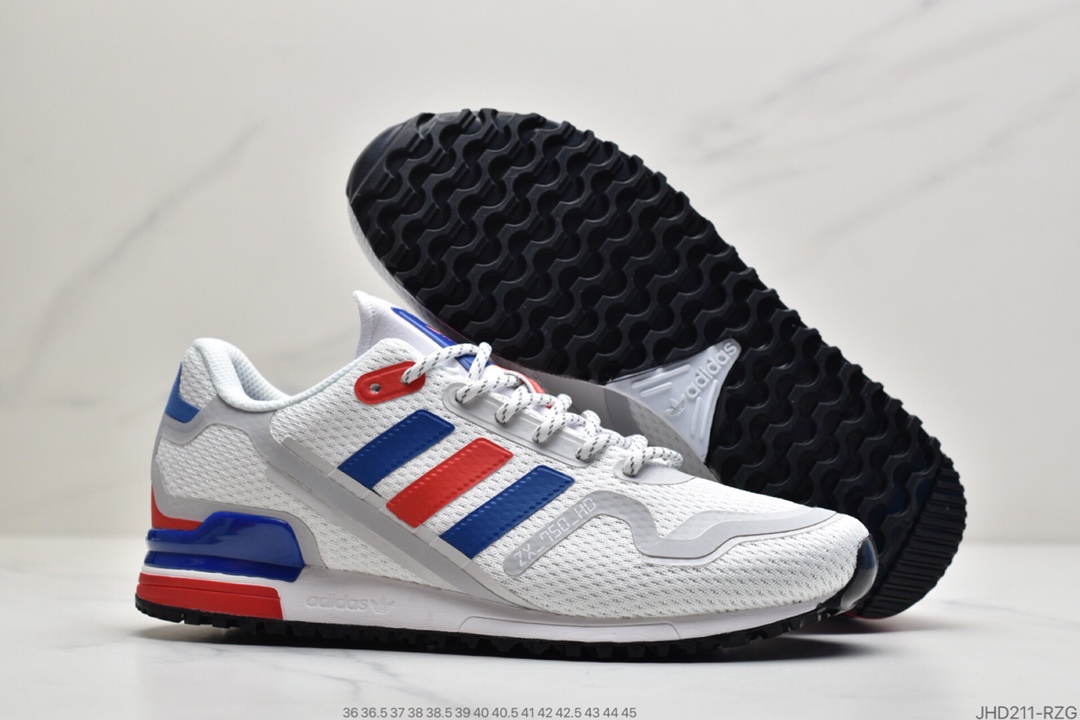 190 Adidas三叶草 Originals ZX750 HD”White/Black/Sliver” FX7471