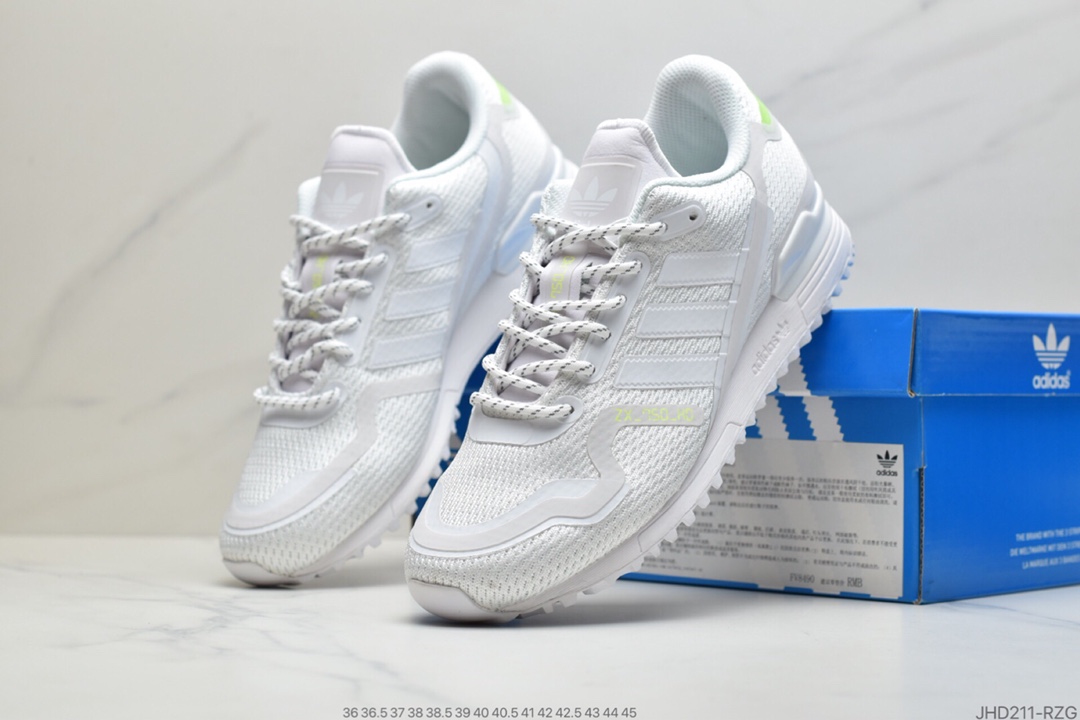 190 Adidas三叶草 Originals ZX750 HD”White/Black/Sliver” FX7471