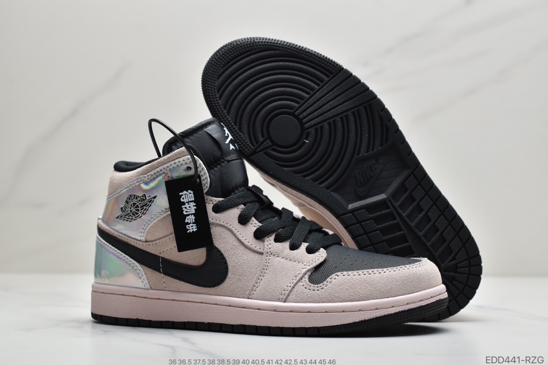 350 公司级 Air Jordan 1 Mid“Satin”中帮丝绸伯爵852542-011