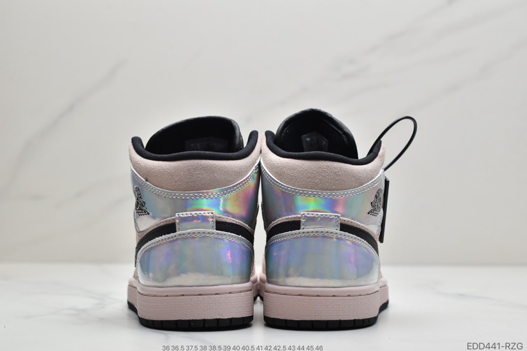 350 公司级 Air Jordan 1 Mid“Satin”中帮丝绸伯爵852542-011