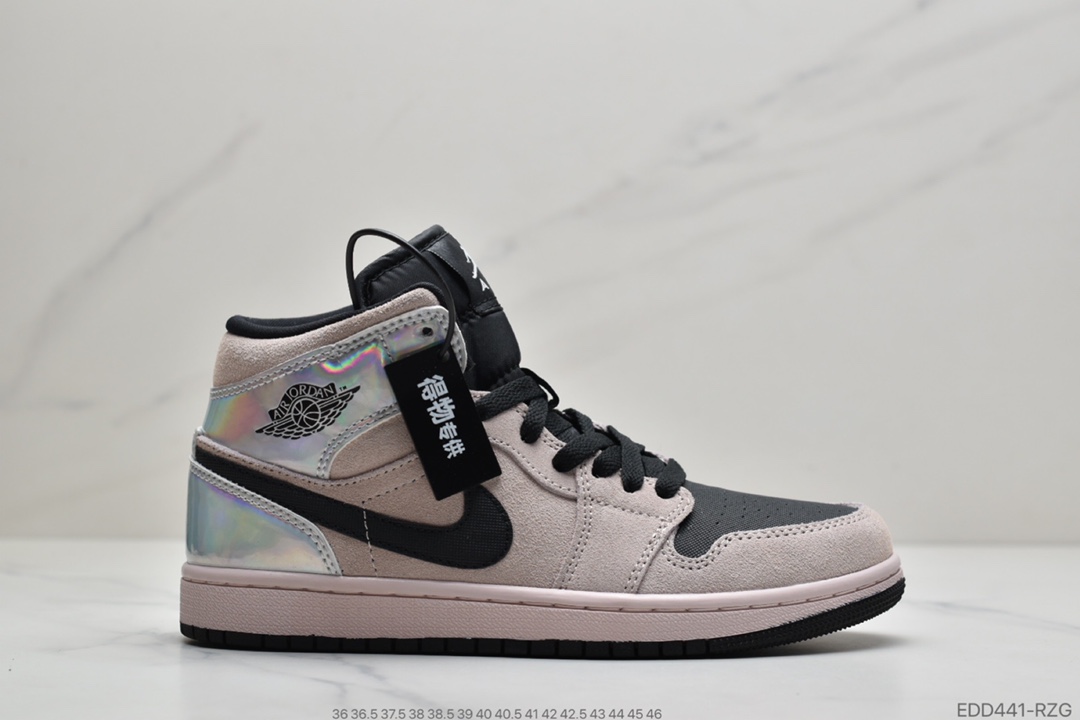 350 公司级 Air Jordan 1 Mid“Satin”中帮丝绸伯爵852542-011