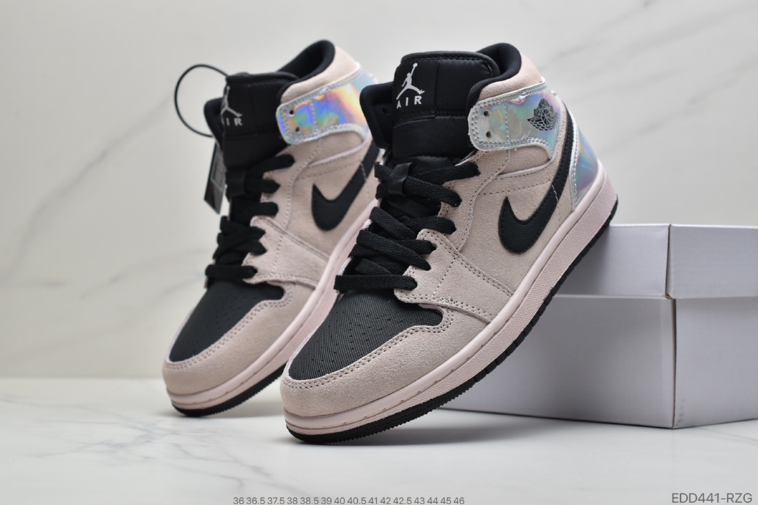 350 公司级 Air Jordan 1 Mid“Satin”中帮丝绸伯爵852542-011