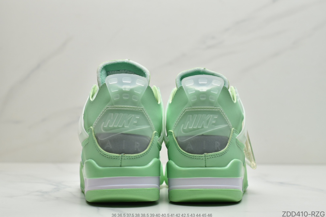 230 公司级Off-White x Air Jordan 4 Retro ”Cream/Sail” AJ4 乔4中帮复古休闲运动文化篮球鞋 CV9388-100