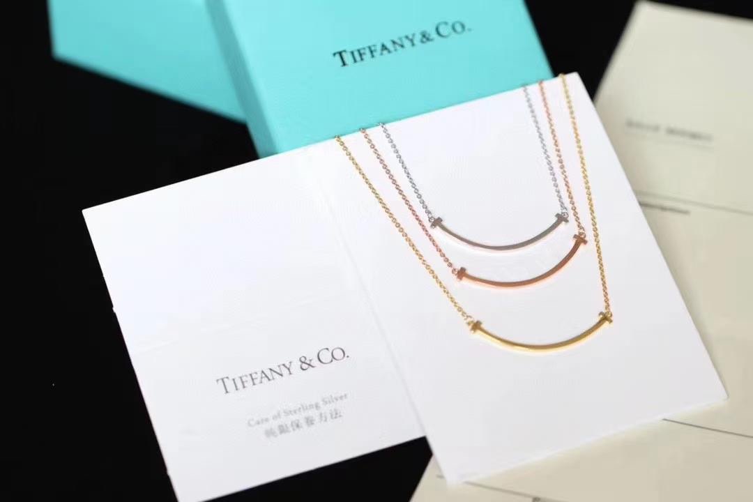 Tiffany & Co. Tiffany&Co.三色微笑小号 锁骨项链