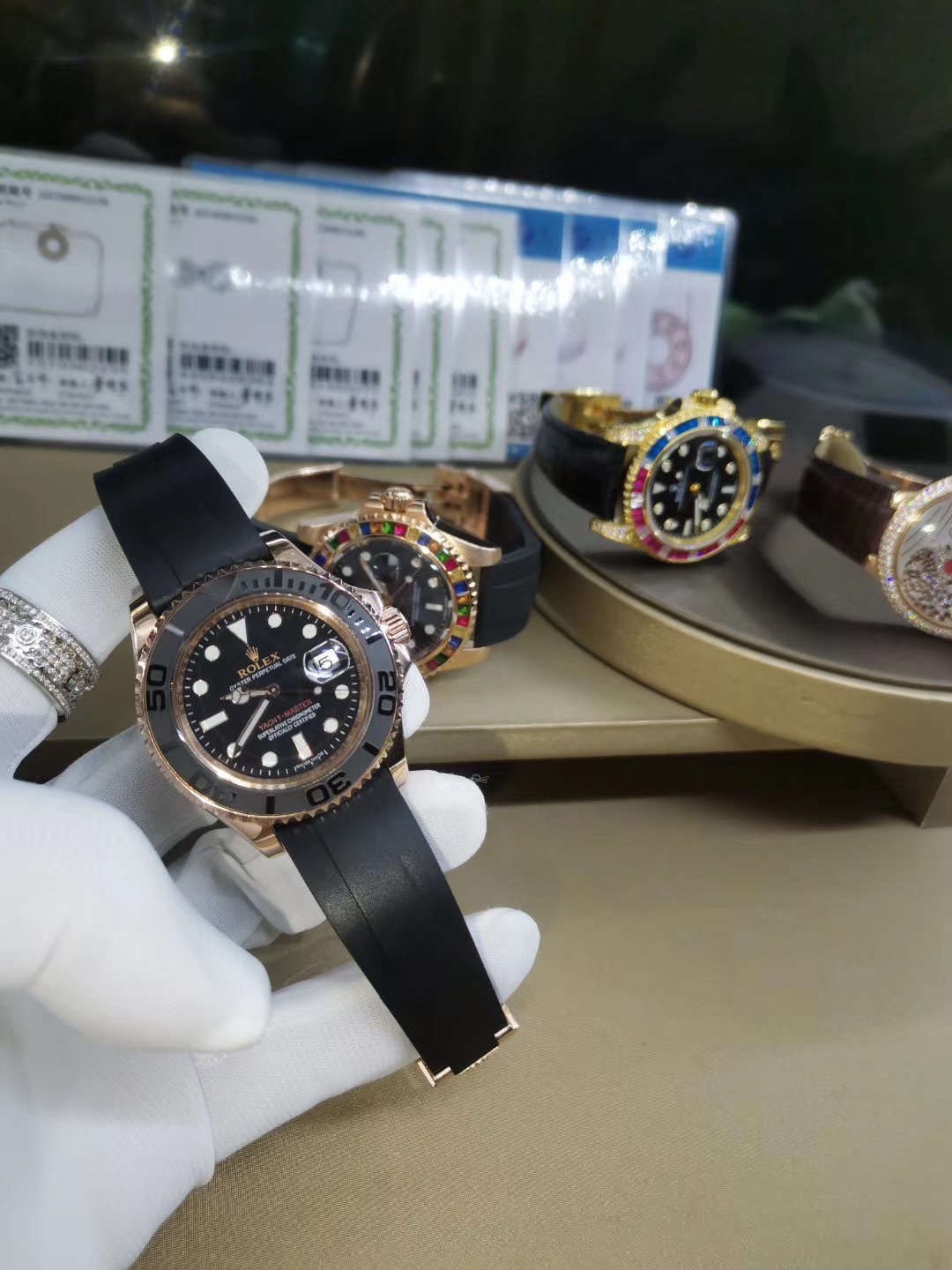 ROLEX ロレックス ヨットマスター ゴールド メンズ時計-トップクオリティ