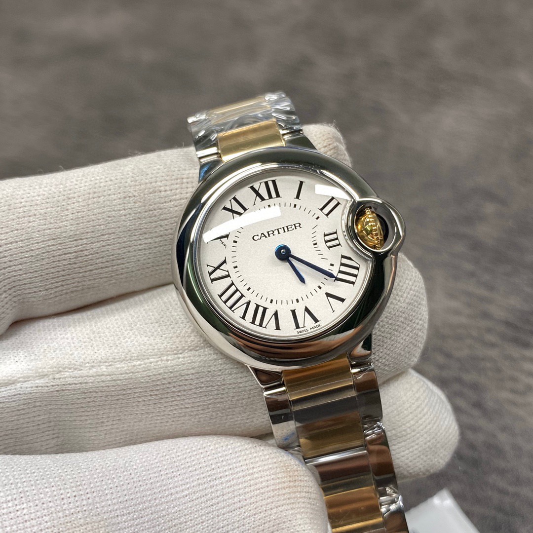 Cartier 卡地亚蓝气球系列28尺寸间金女表