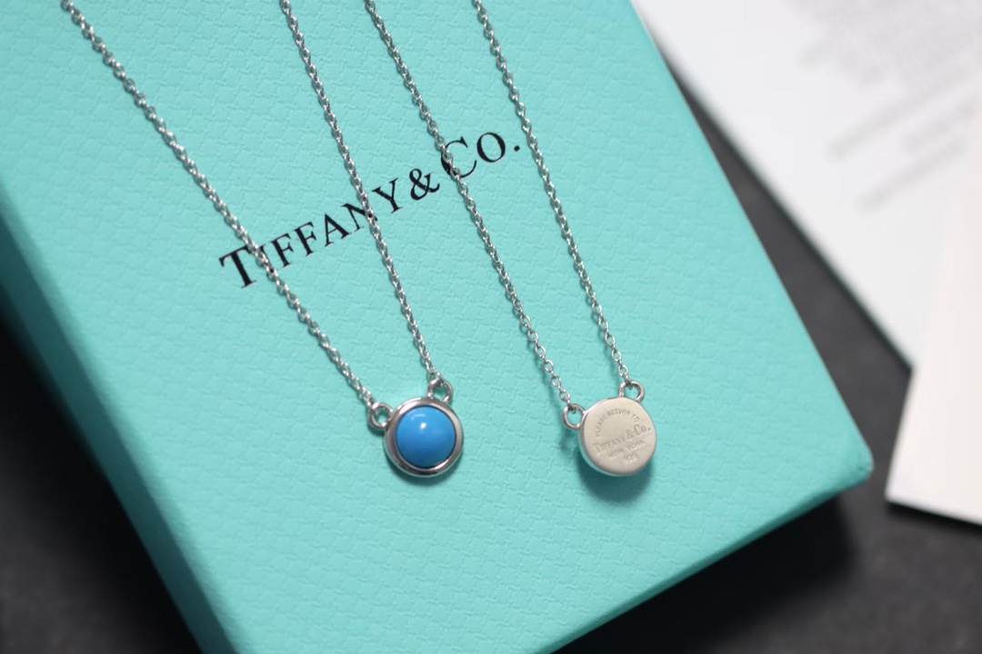 Tiffany & Co. Tiffany&Co.蓝松石米奇锁骨项链