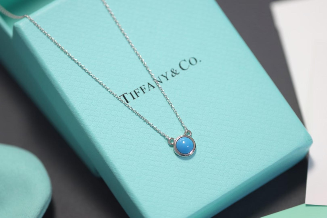 Tiffany & Co. Tiffany&Co.蓝松石米奇锁骨项链