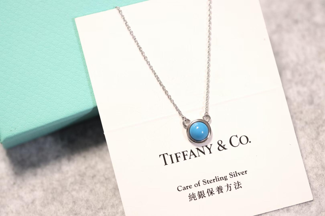 Tiffany & Co. Tiffany&Co.蓝松石米奇锁骨项链
