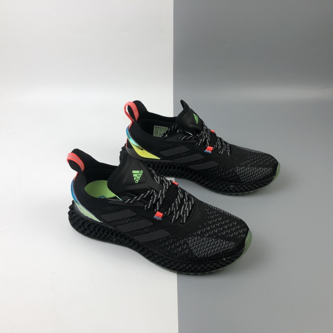 290 Adidas AlphaEDGE 4D 3M反光变色龙 网纱针织呼吸面套脚休闲运动慢跑鞋 FW7093