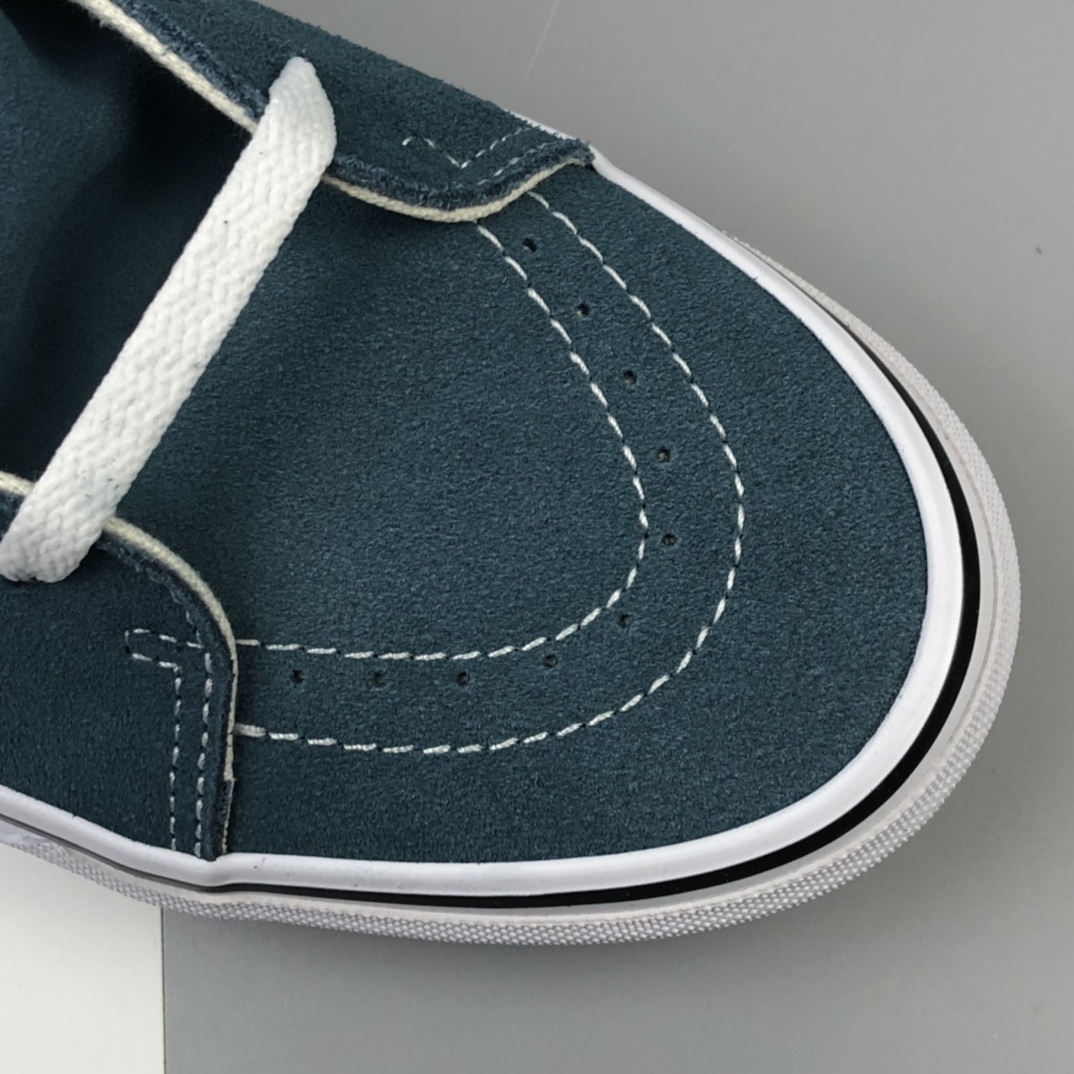 160 Vans Sk8-Hi 雾霾蓝色经典系列高帮帆布板鞋 VN0A4U3CX17