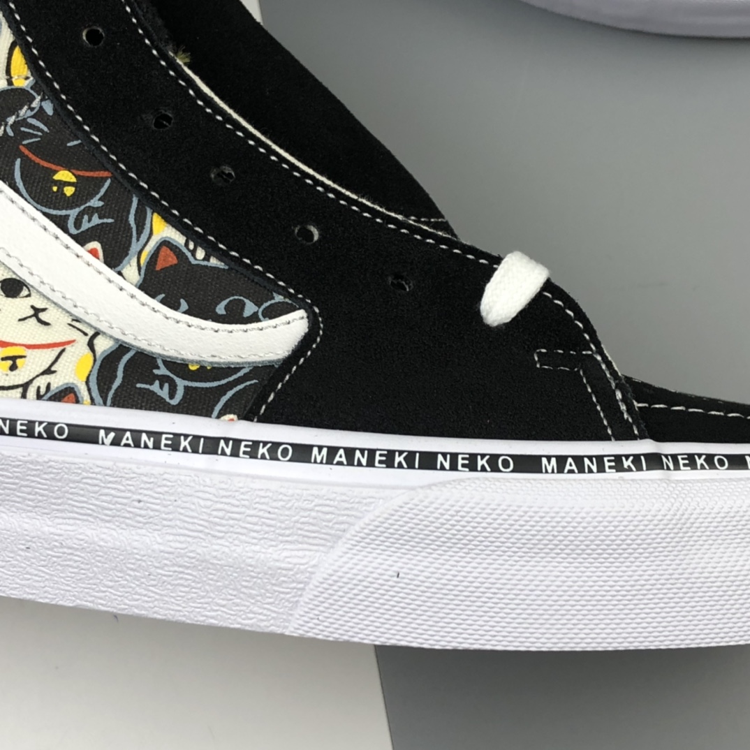 170 Vans Sk8-Hi Vlt Lx ”Maneki Neko” 万斯招财猫主题高帮休闲板鞋 VN0A4CS5W43