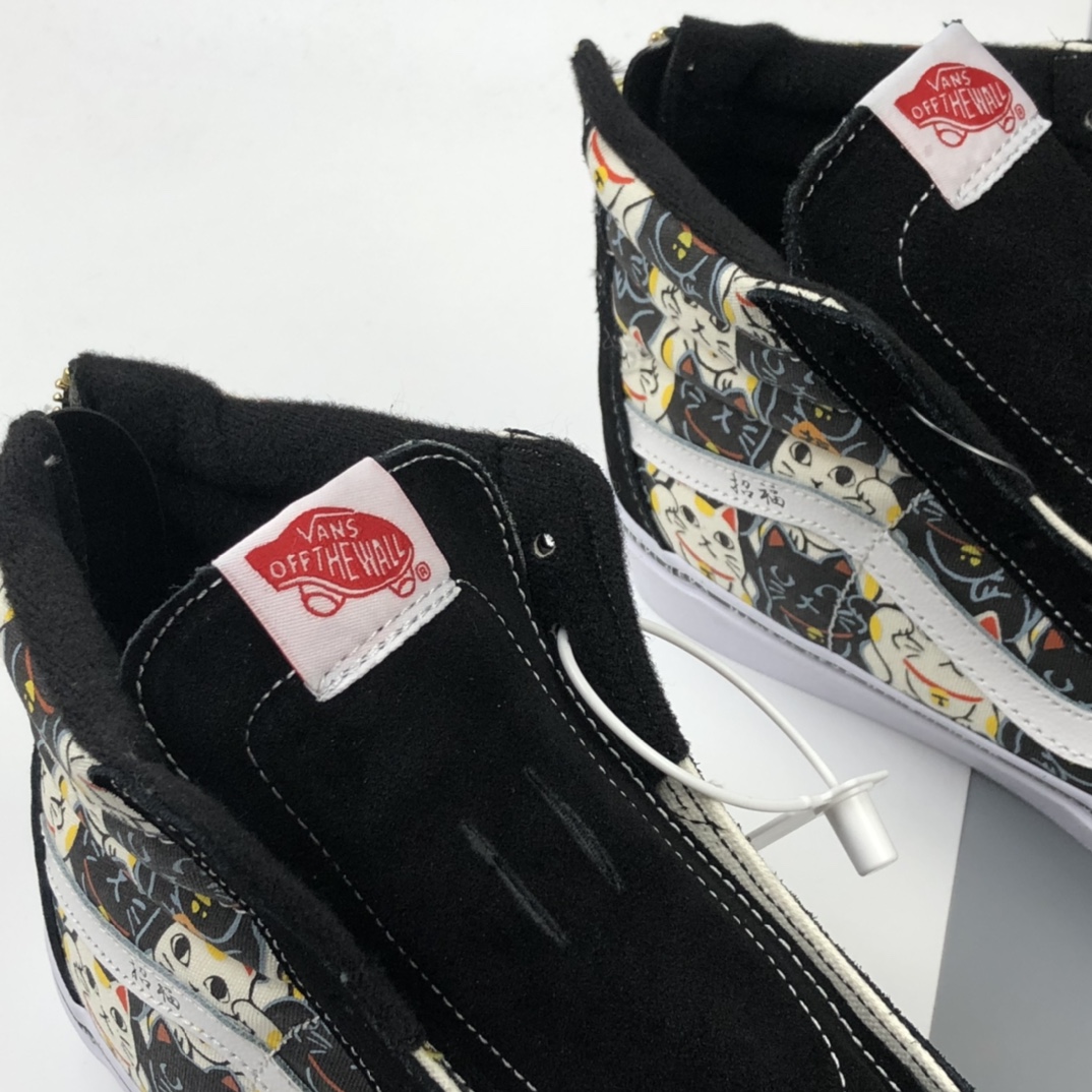 170 Vans Sk8-Hi Vlt Lx ”Maneki Neko” 万斯招财猫主题高帮休闲板鞋 VN0A4CS5W43