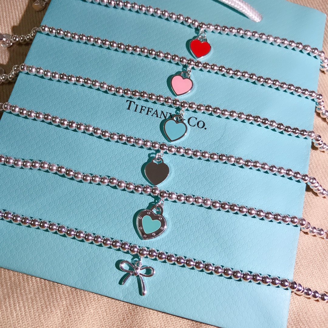 NO:102376,T-home classic Buddhist bead bracelet s925 sterling silver enamel glue [red/blue/pink] three colors logo details Classic peach heart bracelet, Tiffany bracelet, tiffany, bracelet, pure silver19860909T家经典佛珠手链 s925纯银珐琅滴胶【红／蓝／粉】三色 logo细节 经典的桃心手链,蒂芙尼手链,tiffany,bracelet,pure silver,Jewelry