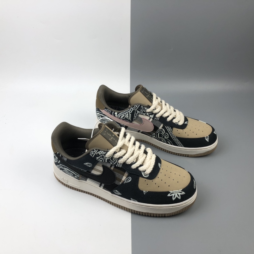 200 Travis Scott x Nike Air Force 1'07 Low 空军一号联名款低帮休闲板鞋 AA1117-508