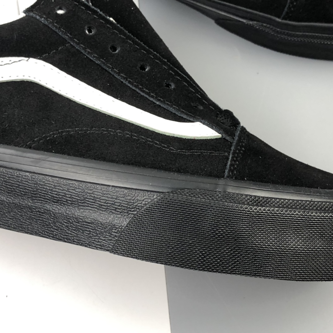 160 Vans Pig Suede Old Skool 万斯 麂皮黑武士低帮硫化板鞋 VN0A4U3B18L