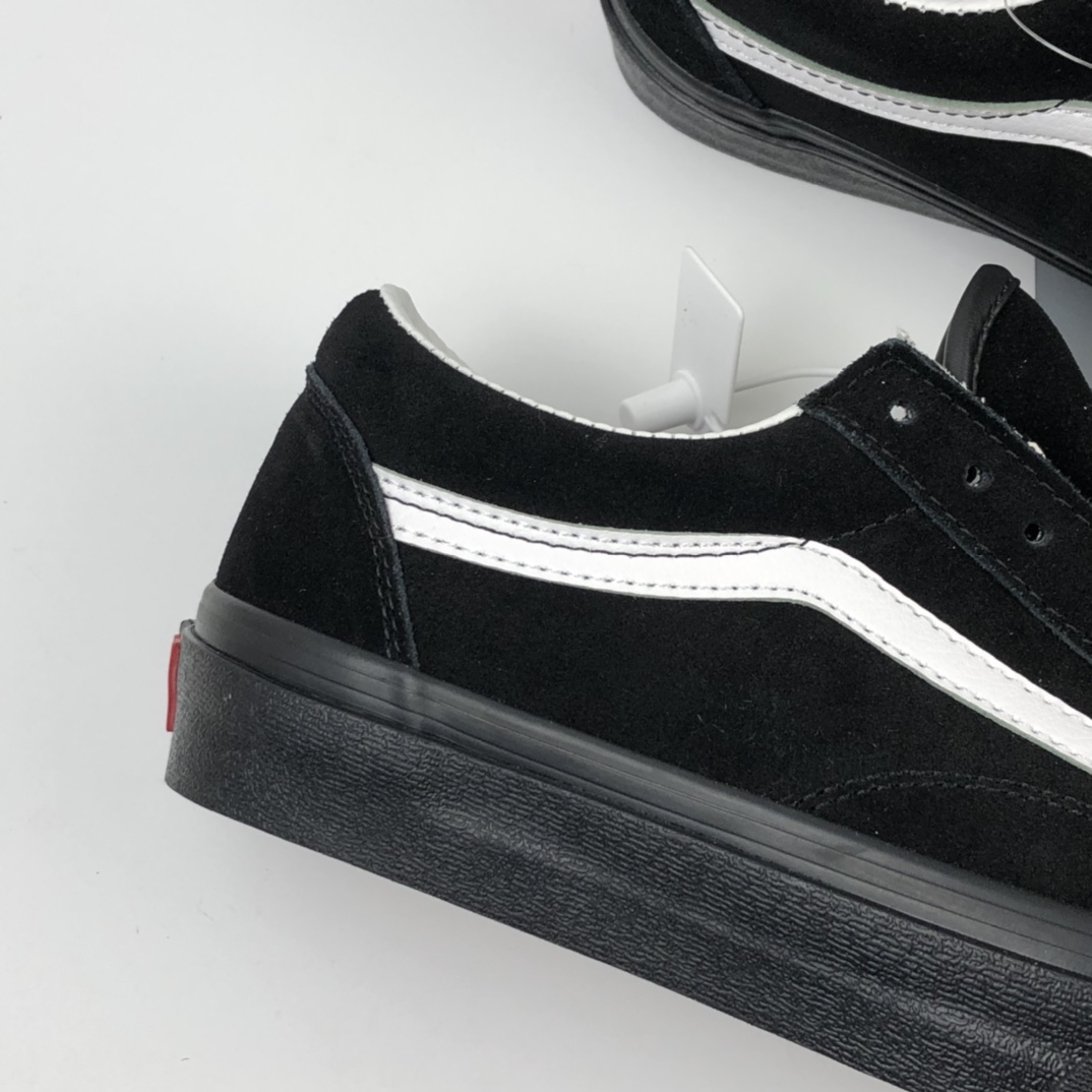 160 Vans Pig Suede Old Skool 万斯 麂皮黑武士低帮硫化板鞋 VN0A4U3B18L