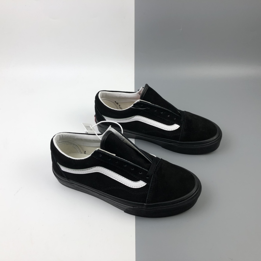 160 Vans Pig Suede Old Skool 万斯 麂皮黑武士低帮硫化板鞋 VN0A4U3B18L