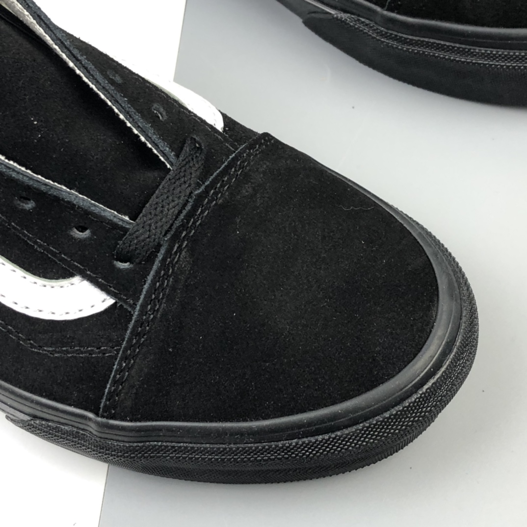 160 Vans Pig Suede Old Skool 万斯 麂皮黑武士低帮硫化板鞋 VN0A4U3B18L