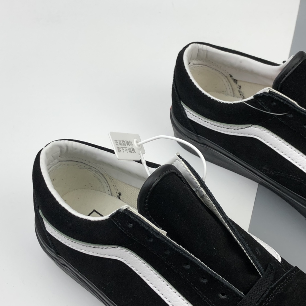 160 Vans Pig Suede Old Skool 万斯 麂皮黑武士低帮硫化板鞋 VN0A4U3B18L