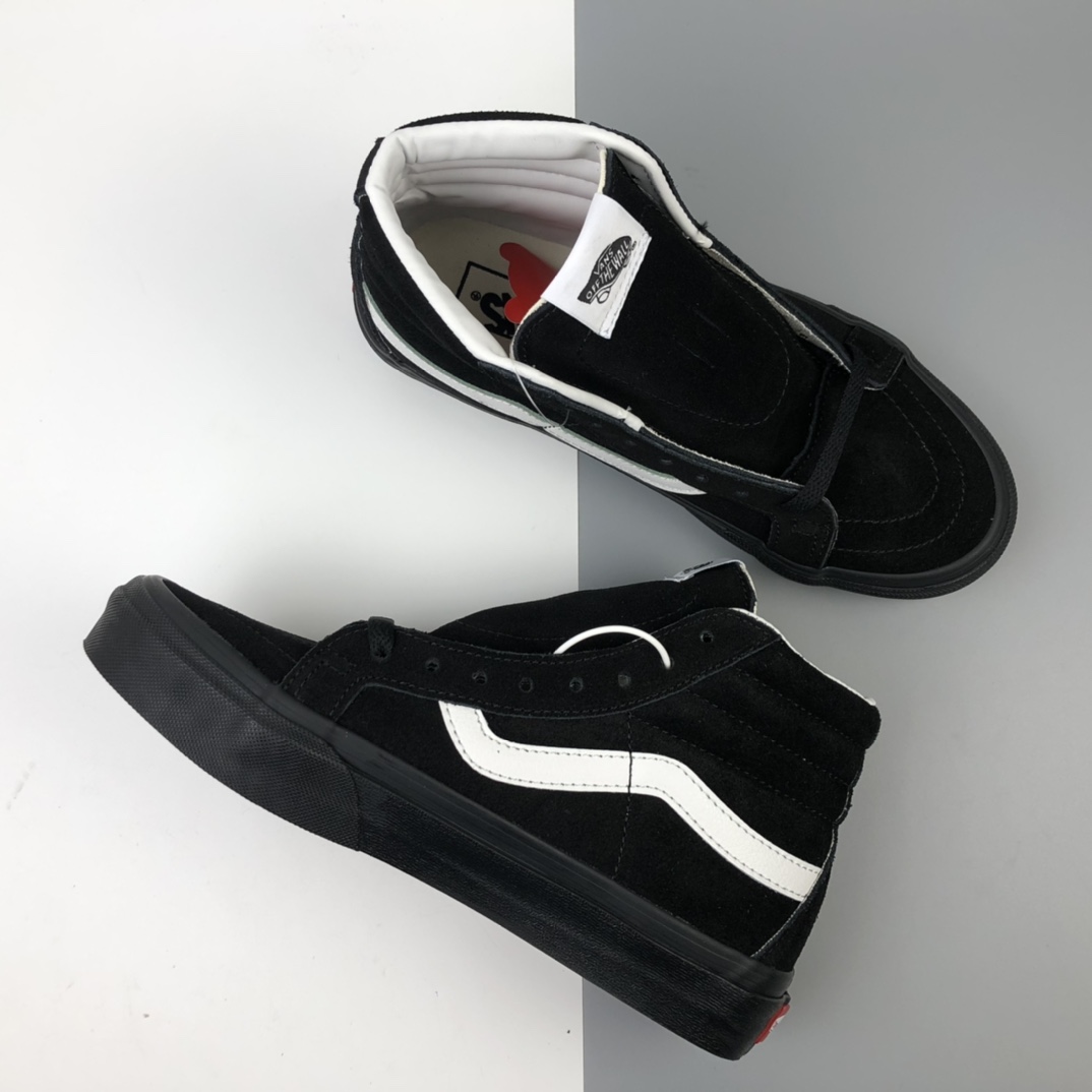 170 Vans Pig Suede Old Sk8-Hi 万斯 麂皮黑武士 高帮硫化板鞋 VN0A4BV618L