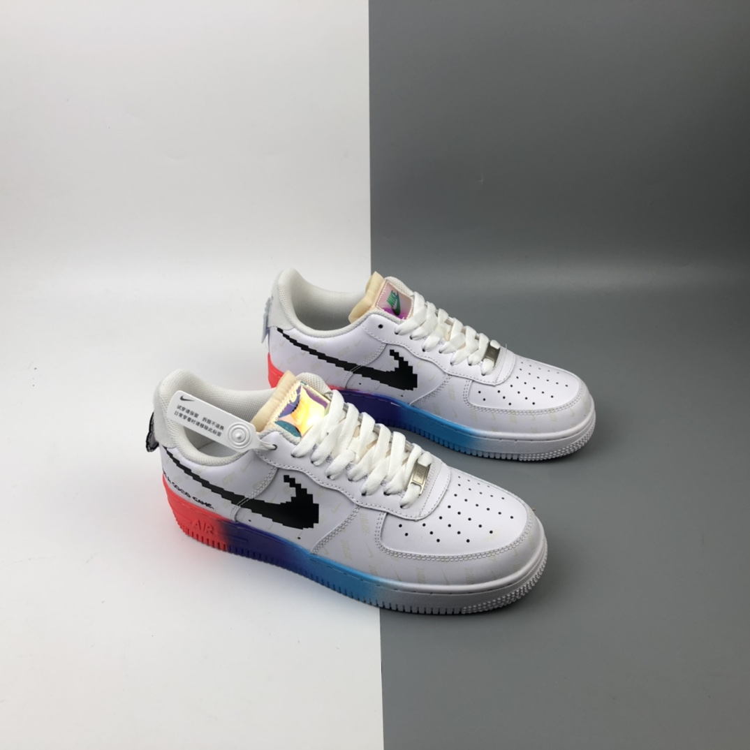 200  Nike Air Force 1 Low “Have a good game” 电玩像素 空军一号低帮百搭休闲运动板鞋 318155-113