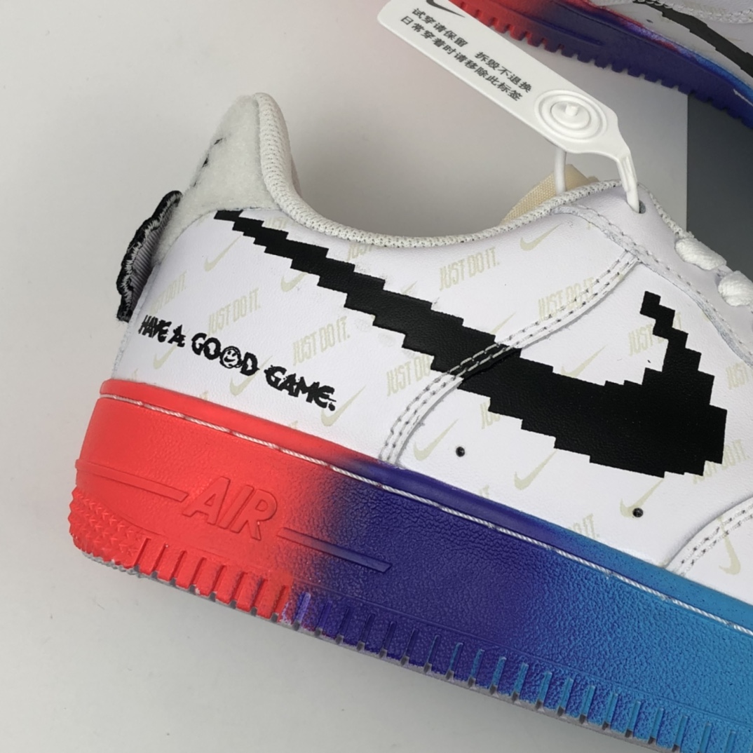 200  Nike Air Force 1 Low “Have a good game” 电玩像素 空军一号低帮百搭休闲运动板鞋 318155-113
