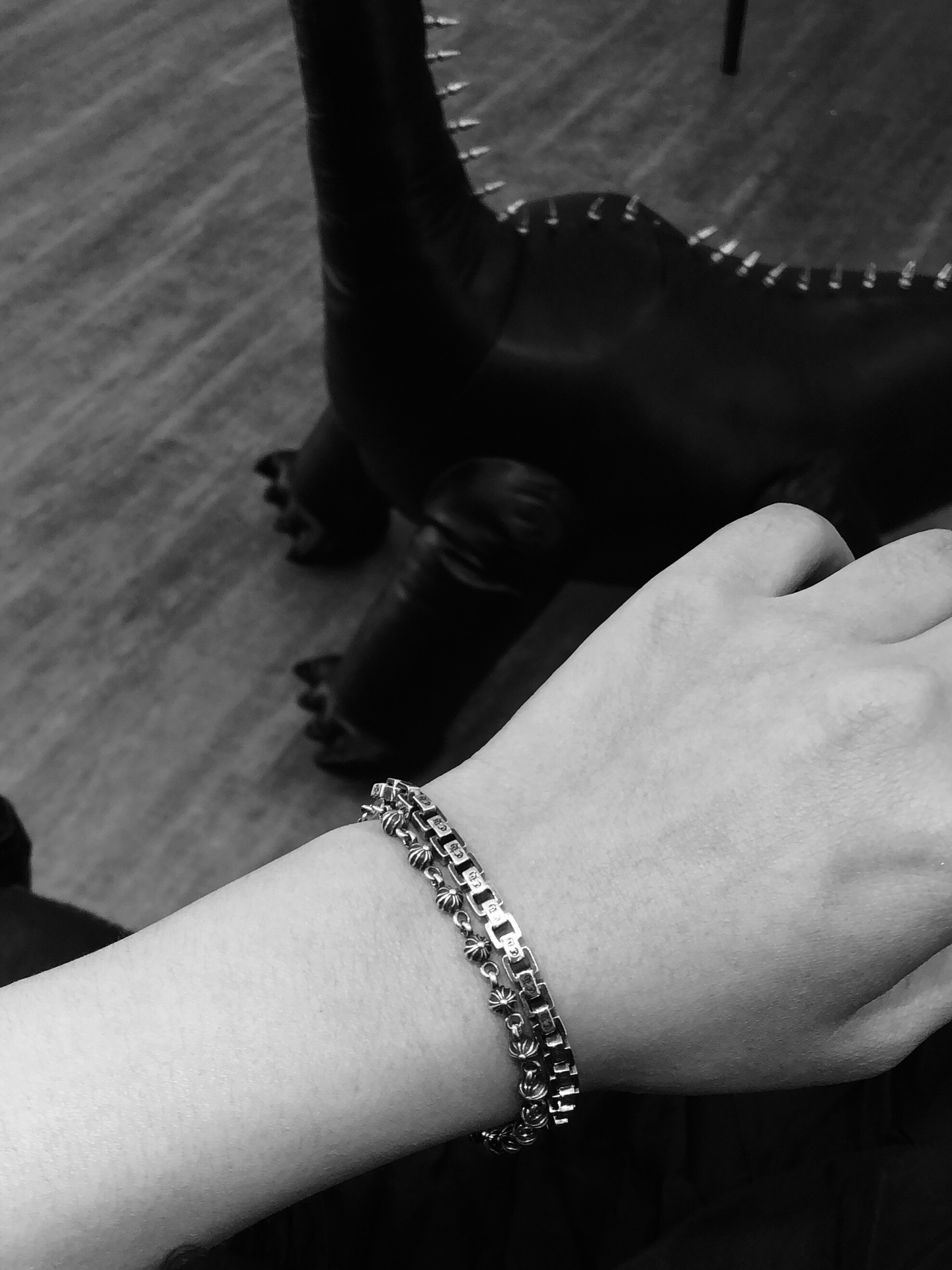 Chrome Hearts MZ出品 开版 【新品上架】𝐂𝐡𝐫𝐨𝐦𝐞 𝐡𝐞𝐚𝐫𝐭𝐬 克罗心方格字母手链