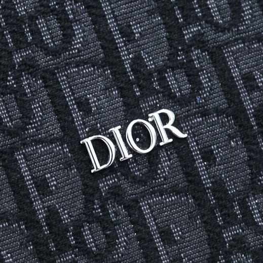Dior-迪奥专柜最新款邮差包官网同步顶级进口原厂刺绣品质黑布配皮131-10采用黑色Oblique图案