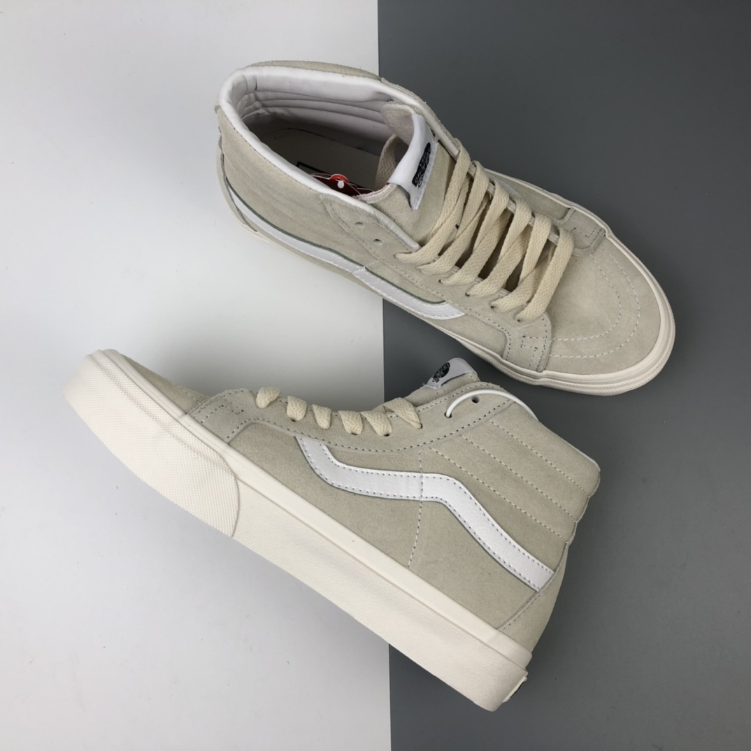 160 Vans Sk8 Hi OG 万斯 奶茶麂皮 硫化高帮板鞋 VN0A4BV6V79