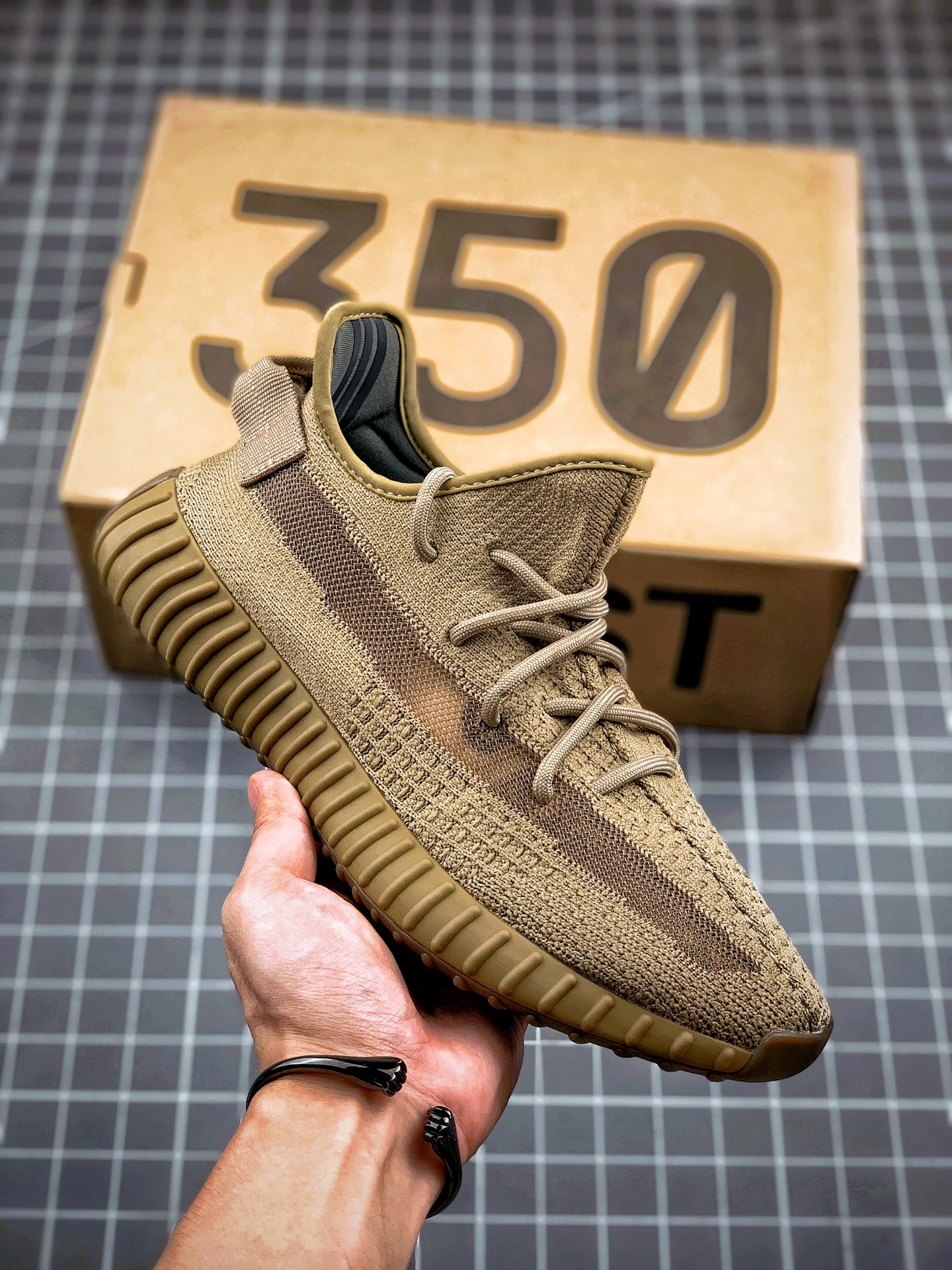 Adidas Yeezy 350V2 "Eliada" marrón naranja, pedido designado por clientes de comercio exterior, puro original…