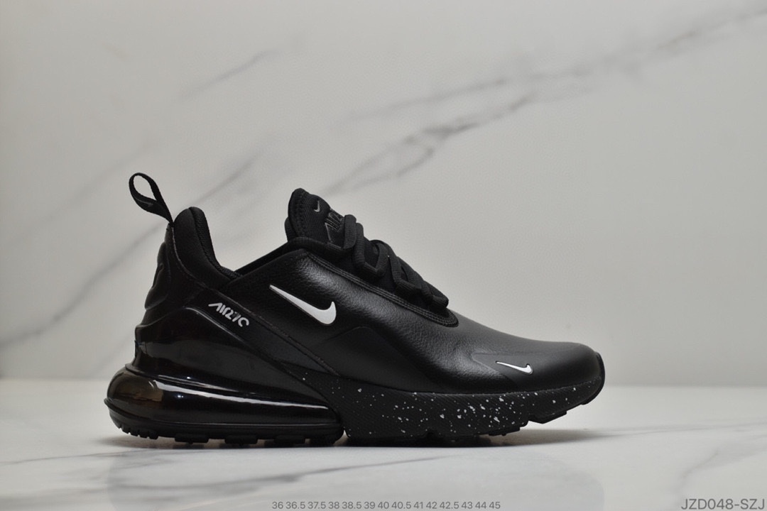 140 公司级耐克Nike Air Max 270 Leather”Throwback Future”系列皮面后跟半掌高弹气垫休闲运动百搭慢跑鞋 货号：AH8050-020