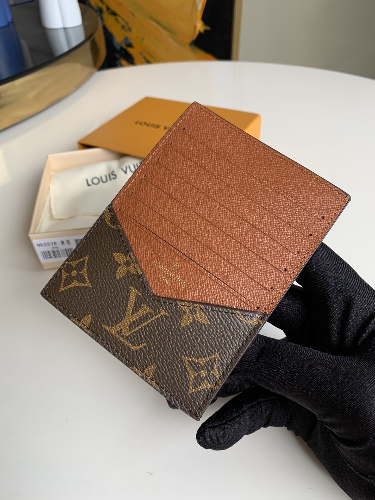 NO:396150,[Exclusive real photo of M60378 presbyterian] ID card bag with classic Damier Graphite canvas fiber made of thin plastic design, with certificate bills and compartments, card slots, V-shaped pull and bag link patch pockets, so elegant storage needs to be carried out Size10.5x13x1cm Z.190, LV [original leather], louis vuitton19860909【独家实拍M60378老花】ID 卡包 以经典 Damier Graphite 帆布纤造塑薄设计 有设证件票钞及隔层 卡位 V 形拉和袋口链贴袋 以致雅格调收纳需所行随 Size10.5x13x1cm Z.190,LV【原厂皮】,louis vuitton,Bag