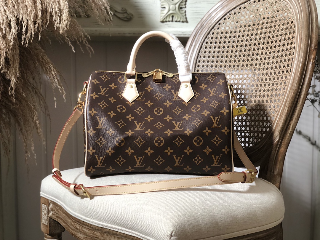 Louis Vuitton LV Speedy Bags Handbags Monogram Canvas Cowhide Fashion M41112