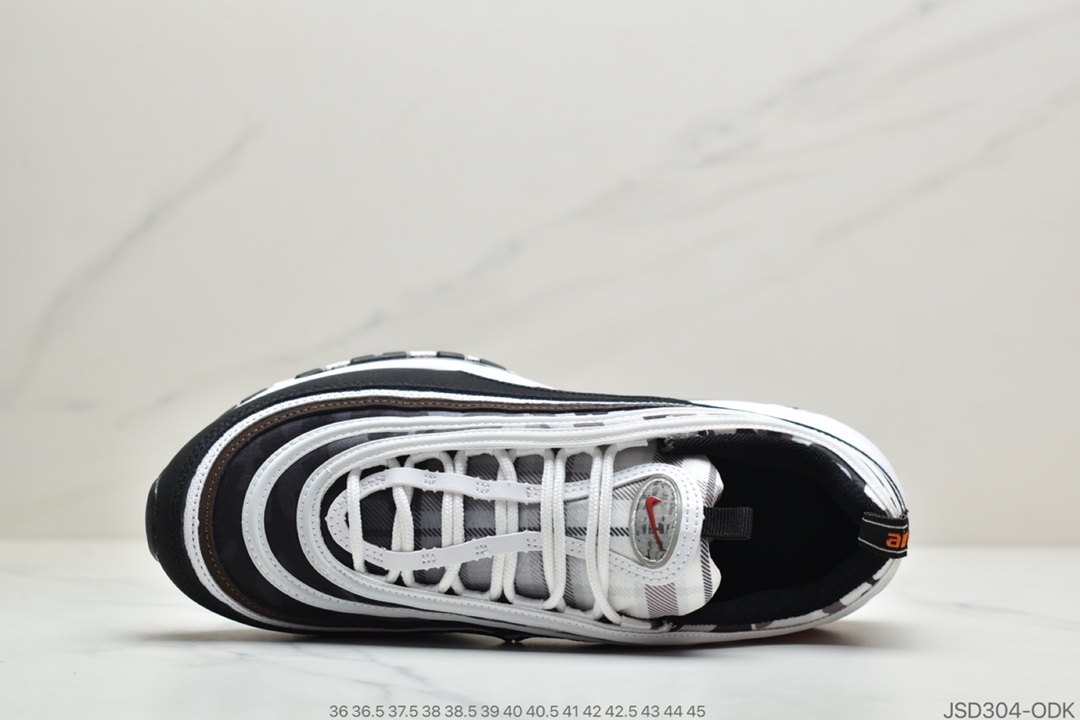 200 公司级耐克 黑白迷彩 Nike Air Max 97 全掌气垫跑鞋 DB2017-100
