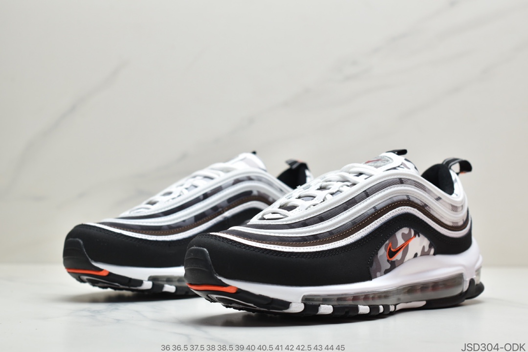 200 公司级耐克 黑白迷彩 Nike Air Max 97 全掌气垫跑鞋 DB2017-100