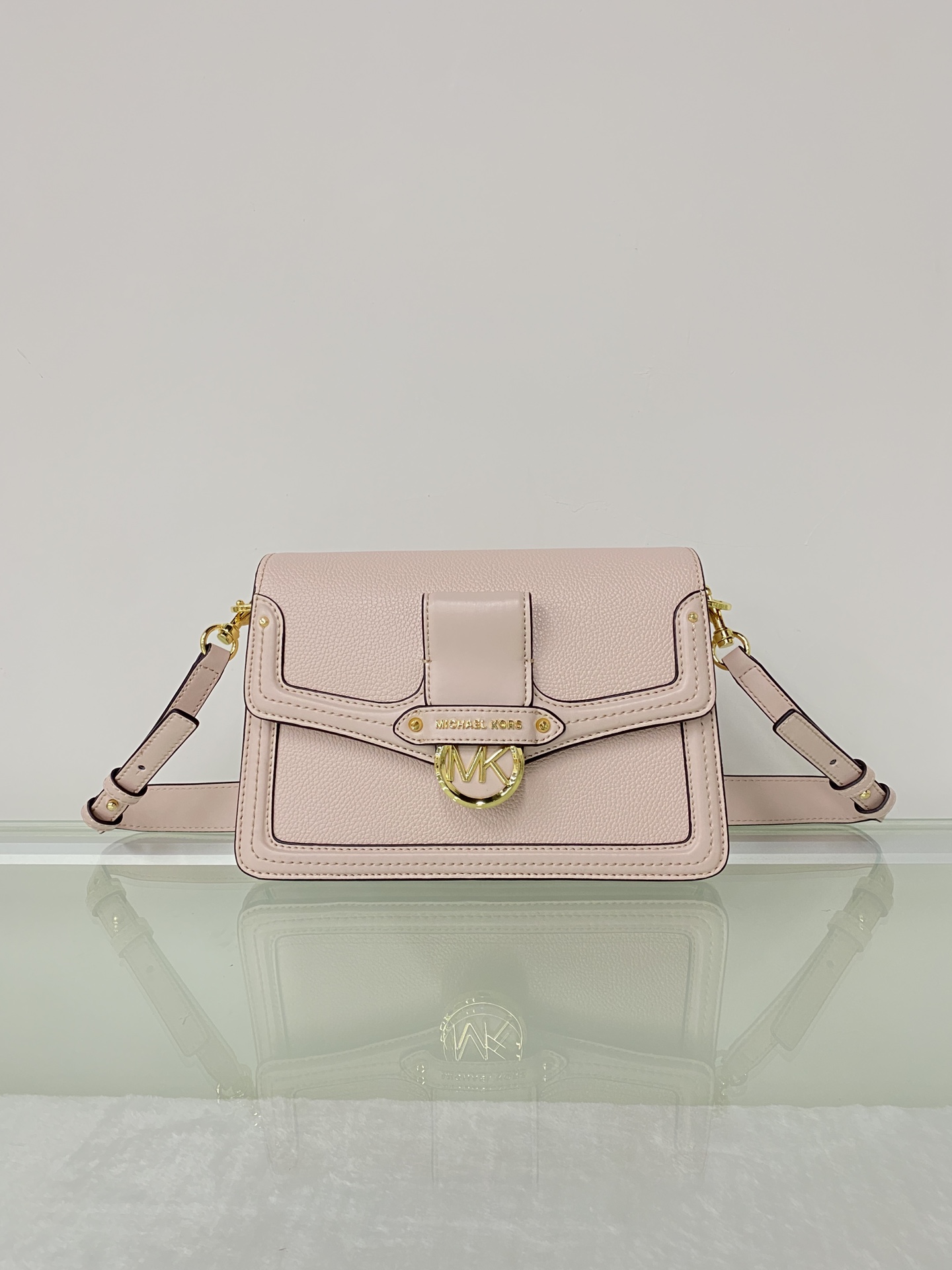 Michael Kors ～mk Jessie 女士单肩包，纯色牛皮酒神包