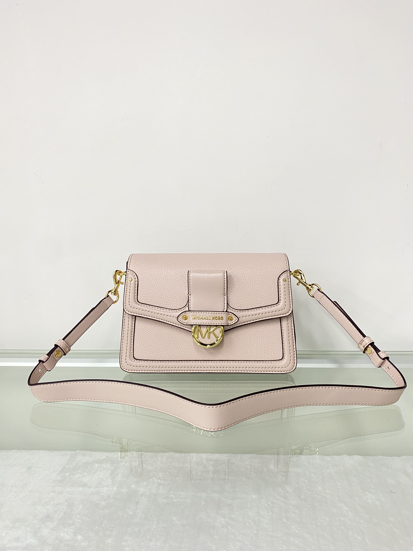 Michael Kors ～mk Jessie 女士单肩包，纯色牛皮酒神包