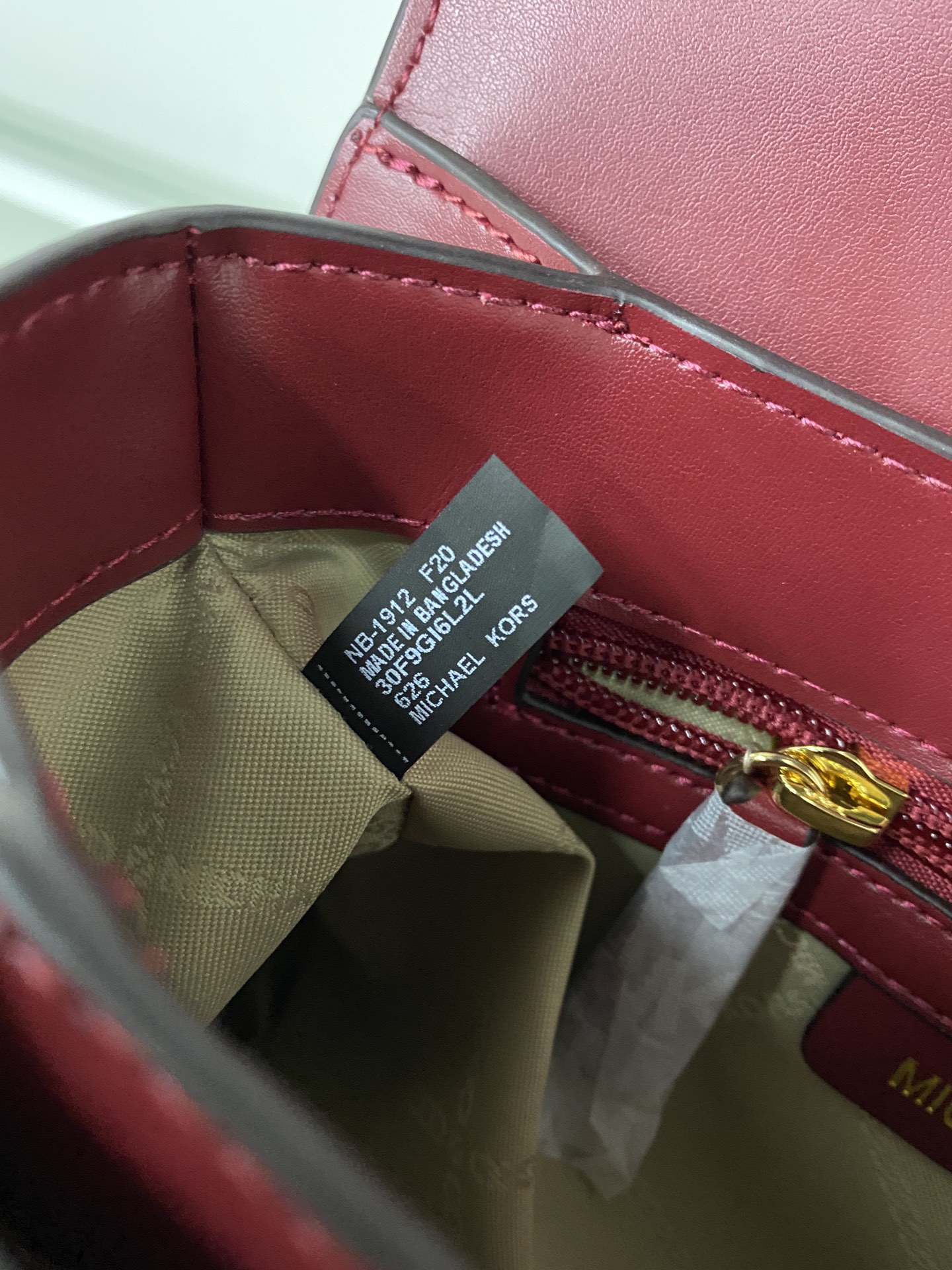 Michael Kors ～mk Jessie 女士单肩包，纯色牛皮酒神包