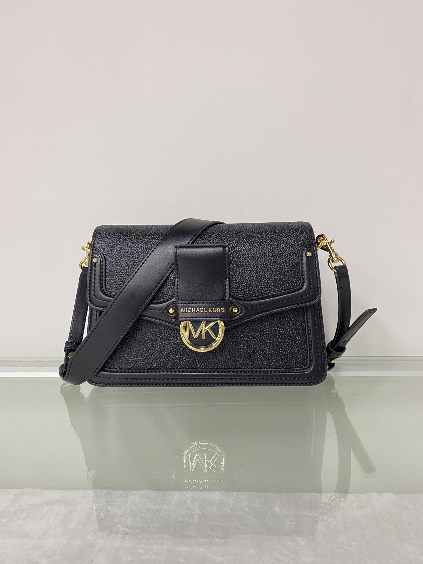 Michael Kors ～mk Jessie 女士单肩包，纯色牛皮酒神包